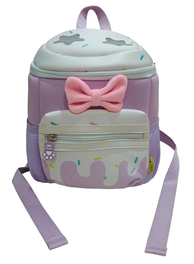 ONOTIC Dayout, Nightout, Picnic Bag for Girls (Purple Suitcase ice Cream Shape) - Image 1